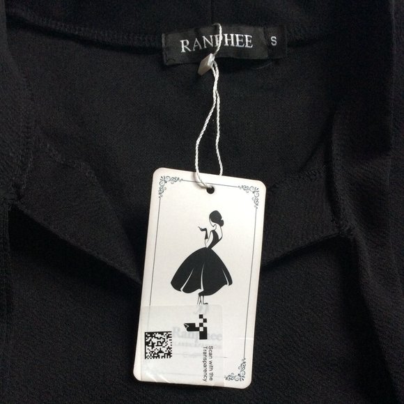 RANPHEE Bow Tie Neck A-Line Fit Flare Dress S *NWT* - Picture 3 of 4